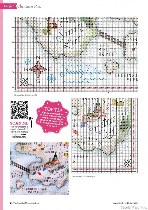 Коллекция вышивки в журнале «The World of Cross Stitching Special №366 2025»