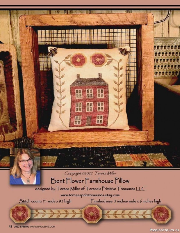 Новые техники рукоделия в журнале «Punch Needle & Primitive Stitcher-Spring 2022»