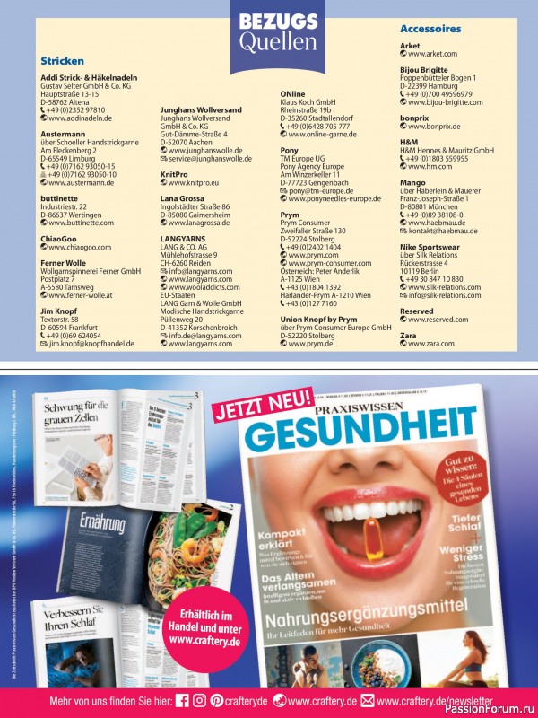 Вязаные модели в журнале &laquo;Sabrina №8 2026 German&raquo;