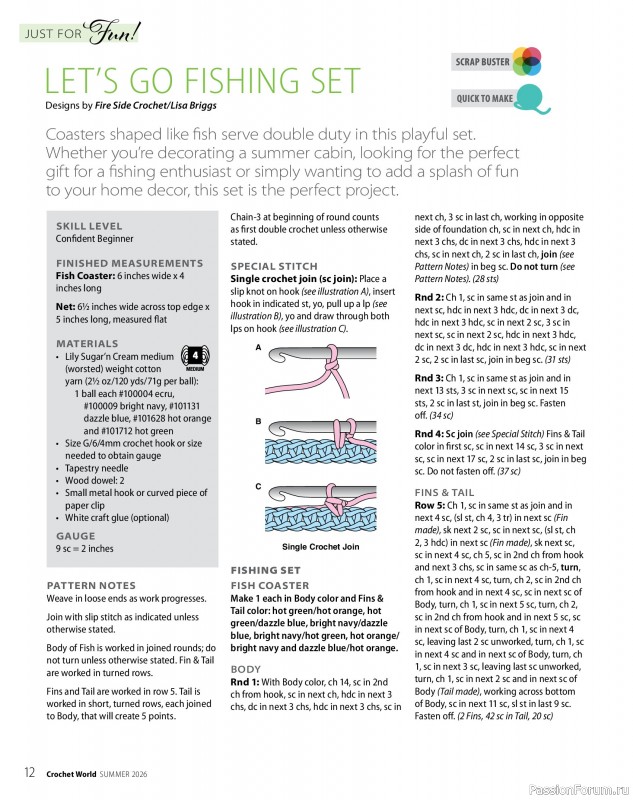 Вязаные проекты крючком в журнале &laquo;Crochet World - Summer 2026&raquo;