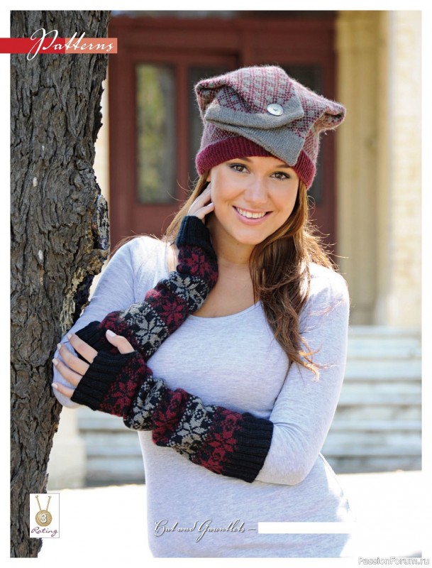 Вязаные проекты спицами в журнале «Beanies & Scarves №1 2022»
