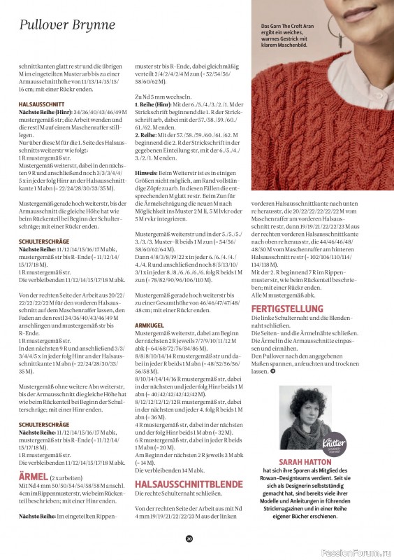 Вязаные проекты спицами в журнале &laquo;The Knitter №80 2026 Germany&raquo;