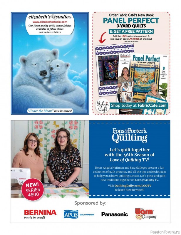 Коллекция проектов для рукодельниц в журнале «Fons & Porter’s Love Of Quilting - Fall 2025»