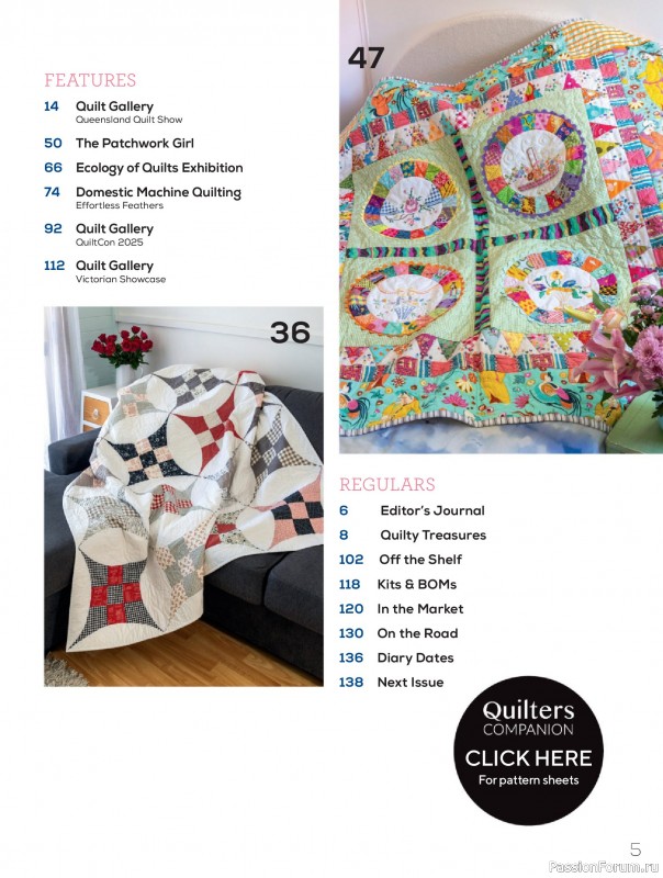 Коллекция проектов для рукодельниц в журнале &laquo;Quilters Companion №138 2026&raquo;