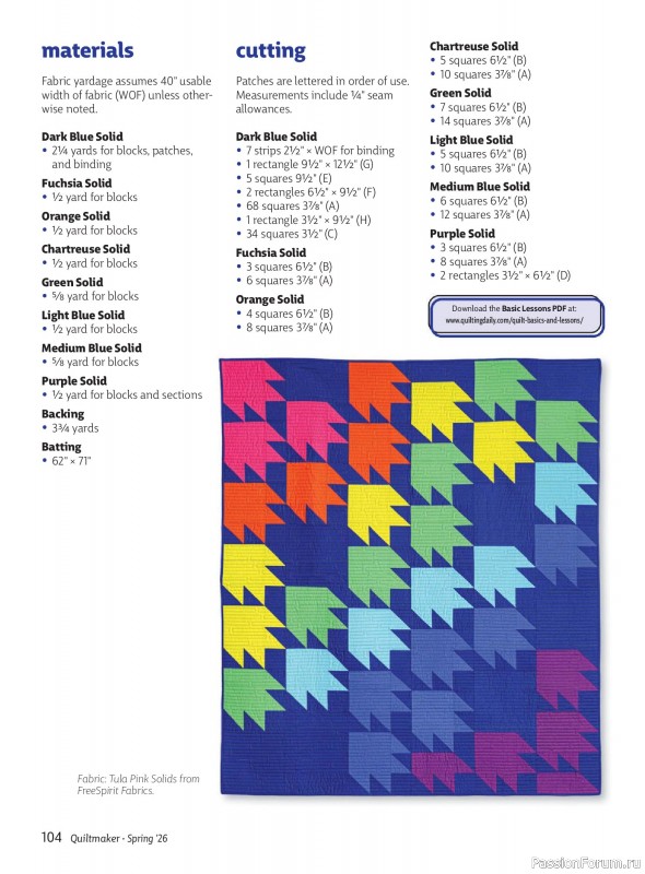 Коллекция проектов для рукодельниц в журнале «Quiltmaker №224 2026»