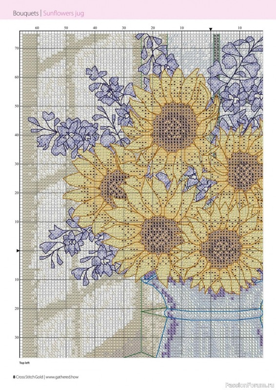 Коллекция вышивки в журнале «Cross Stitch Gold - Floral Collection 2023»