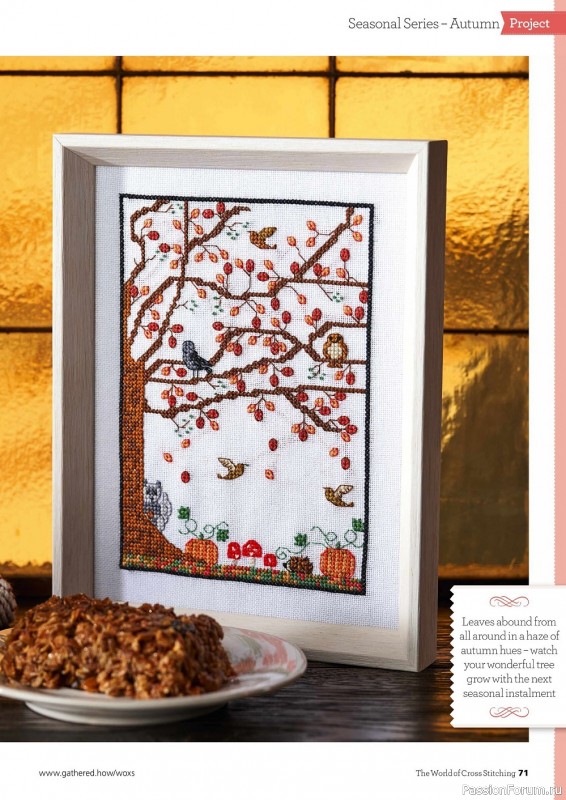 Коллекция вышивки в журнале «The World of Cross Stitching №324 2022»