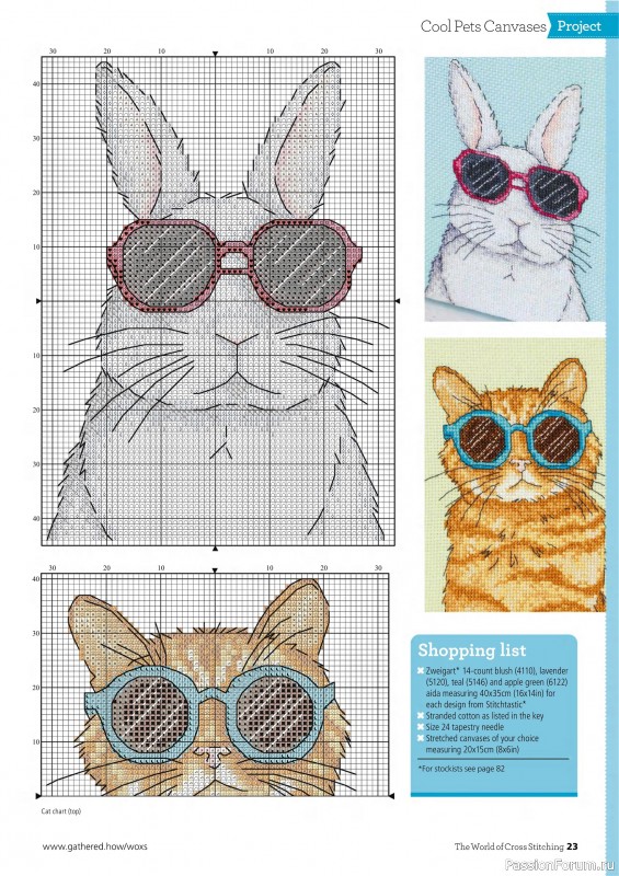 Коллекция вышивки в журнале «The World of Cross Stitching №362 2025»