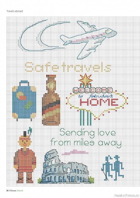 Коллекция вышивки в журнале &laquo;Ultimate Cross Stitch Travel 2026&raquo;