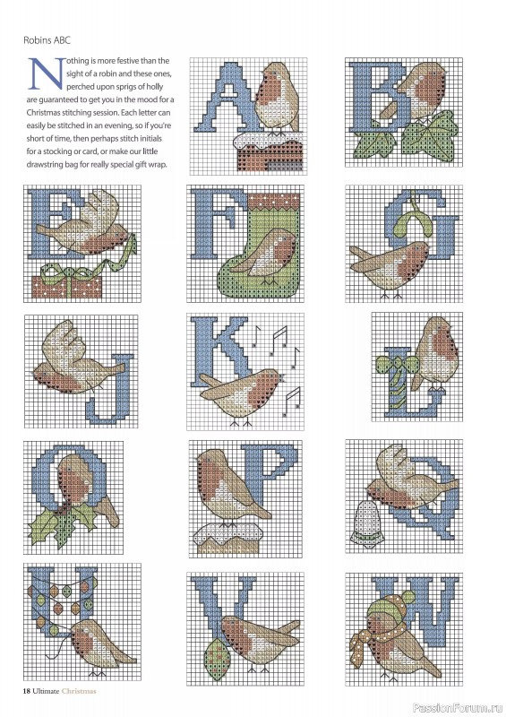 Коллекция вышивки в журнале «Ultimate Crossstitch Christmas №7 2025»