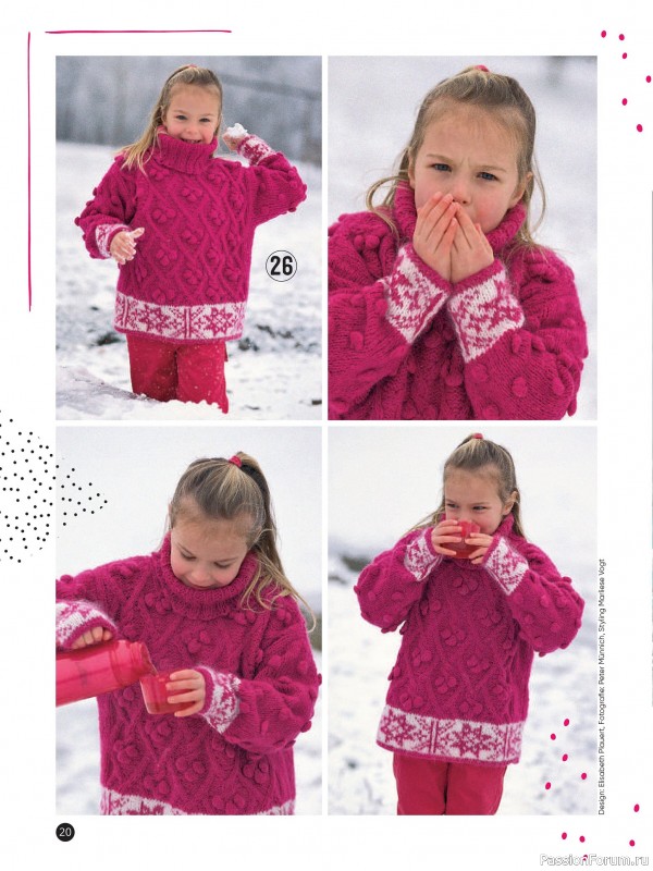 Вязаные модели для детей в журнале «Kinder Maschenmode №4 2025»