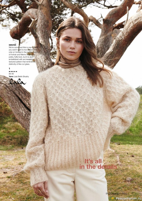Вязаные модели в журнале «B-Knitting №1 2023»