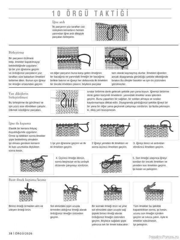 Вязаные модели в журнале &laquo;Burda Orgu №1 2026&raquo;