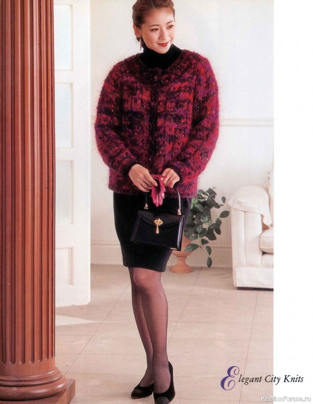 Вязаные модели в журнале «Lady Boutique Series №950 1995»