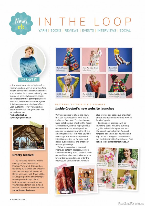Вязаные проекты крючком в журнале «Inside Crochet №183 2025»