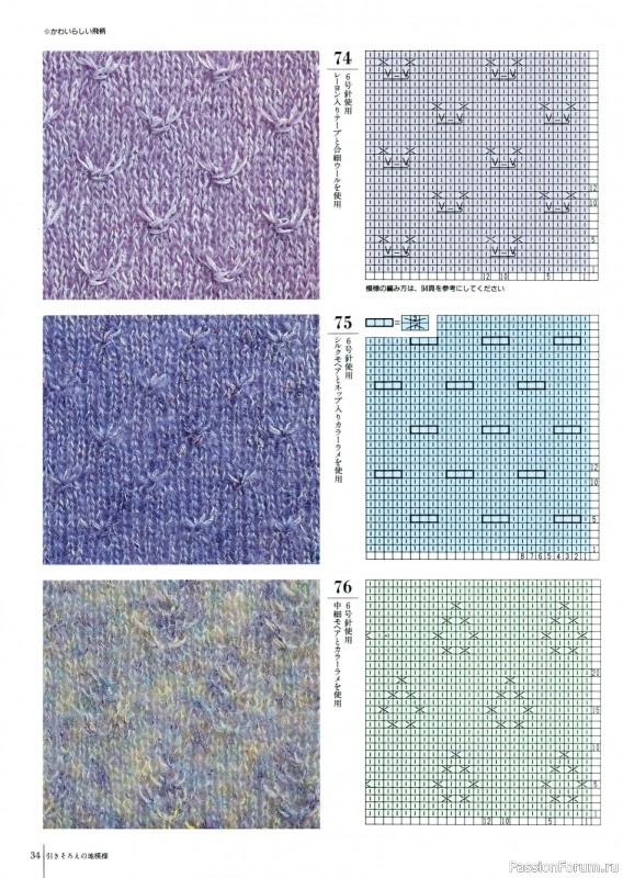 Вязаные проекты в книге «Fun of Color Patterns 200».