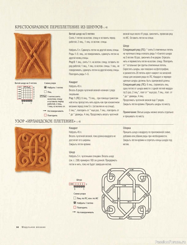 Вязаные проекты в книге &laquo;Модульное вязание на спицах&raquo;.