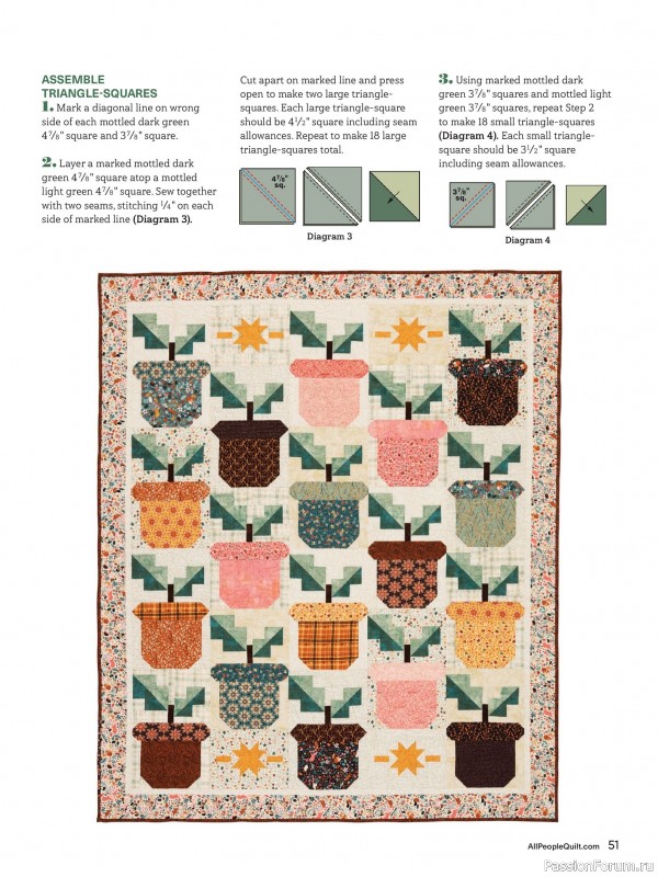 Коллекция проектов для рукодельниц в журнале «American Patchwork & Quilting №196 2025»