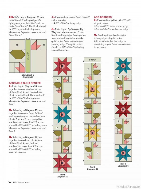 Коллекция проектов для рукодельниц в журнале &laquo;American Patchwork & Quilting №200 2026&raquo;