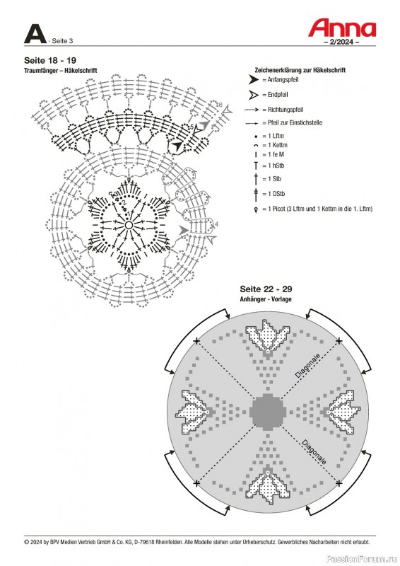Коллекция проектов для рукодельниц в журнале «Anna №2 2024 Germany»
