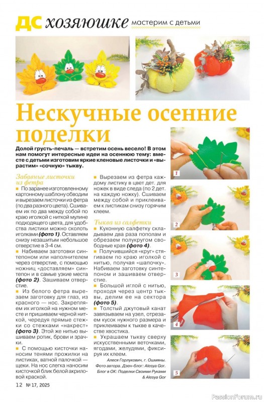 Коллекция проектов для рукодельниц в журнале «Делаем сами №17 2025»