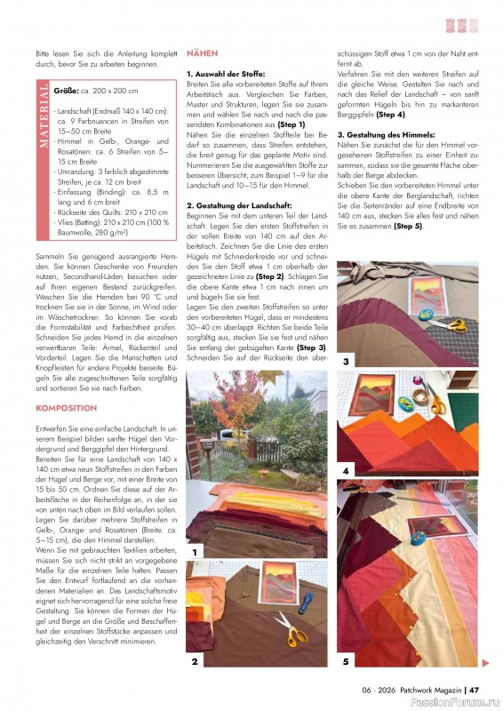 Коллекция проектов для рукодельниц в журнале &laquo;Patchwork Magazin №6 2026&raquo;