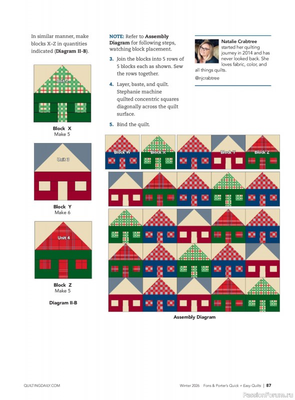 Коллекция проектов для рукодельниц в журнале &laquo;Quick+Easy Quilts - Winter 2026&raquo;