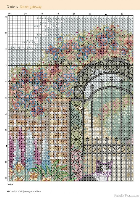 Коллекция вышивки в журнале «Cross Stitch Gold - Floral Collection 2023»