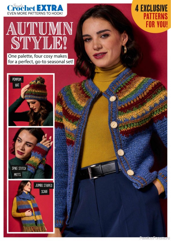 Вязаные проекты крючком в журнале «Simply Crochet №166 2025»