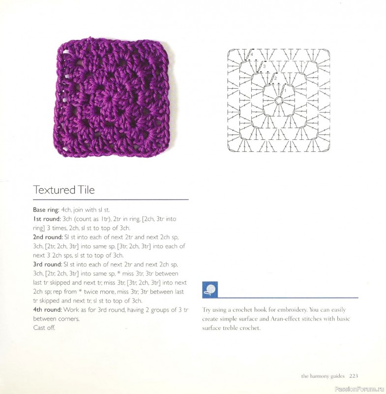 Вязаные проекты в книге &laquo;Crochet Stitch Motifs&raquo;. Продолжение