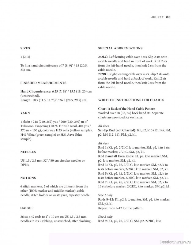 Вязаные проекты в книге &laquo;Tukubook&raquo;.