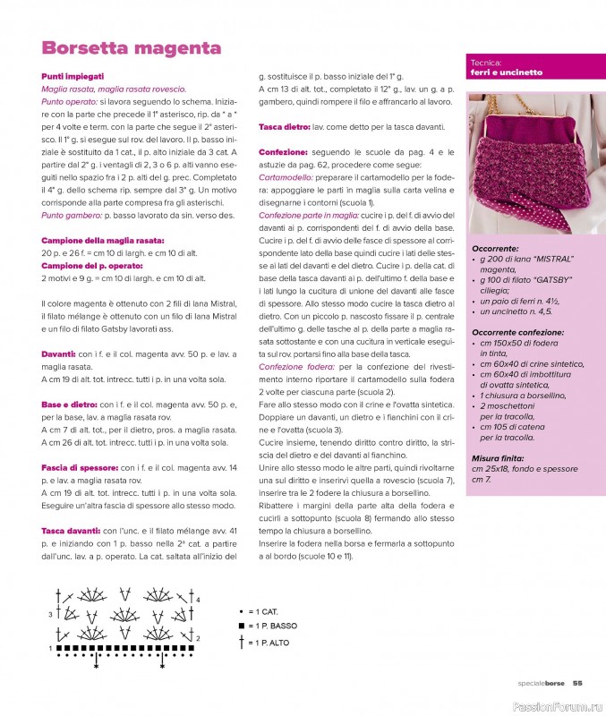 Вязаные проекты в журнале «Mani di Fata Speciale Borse - Dicembre 2025»