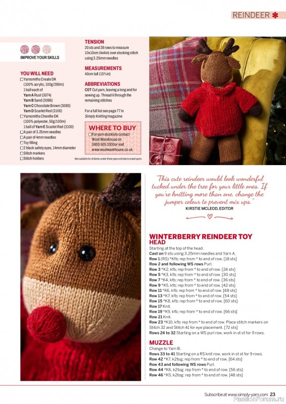 Вязаные проекты в журнале &laquo;Simply Knitting №282 2026&raquo;