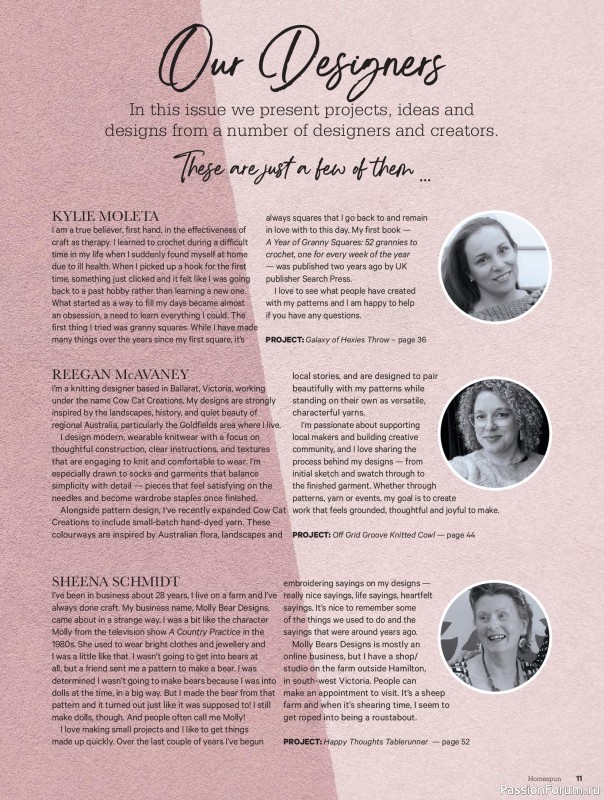 Коллекция проектов для рукодельниц в журнале &laquo;Australian Homespun №230 2026&raquo;
