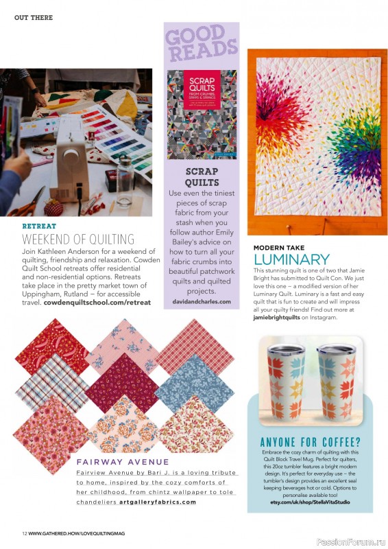 Коллекция проектов для рукодельниц в журнале &laquo;Love Patchwork & Quilting №158 2025&raquo;