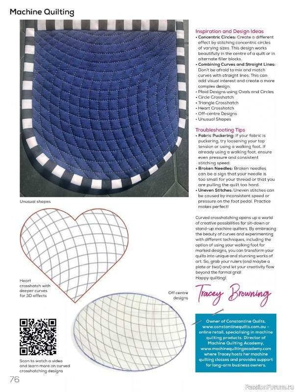 Коллекция проектов для рукодельниц в журнале «Quilters Companion №133 2025»