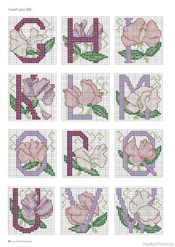 Коллекция вышивки в журнале «Cross Stitch Favourites - Flowers 2026»