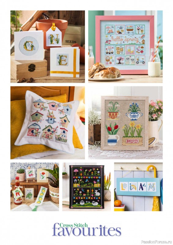 Коллекция вышивки в журнале &laquo;Cross Stitch Favourites - Spring 2025&raquo;