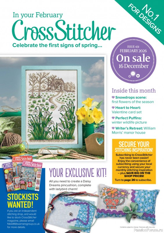 Коллекция вышивки в журнале «CrossStitcher №430 2025»