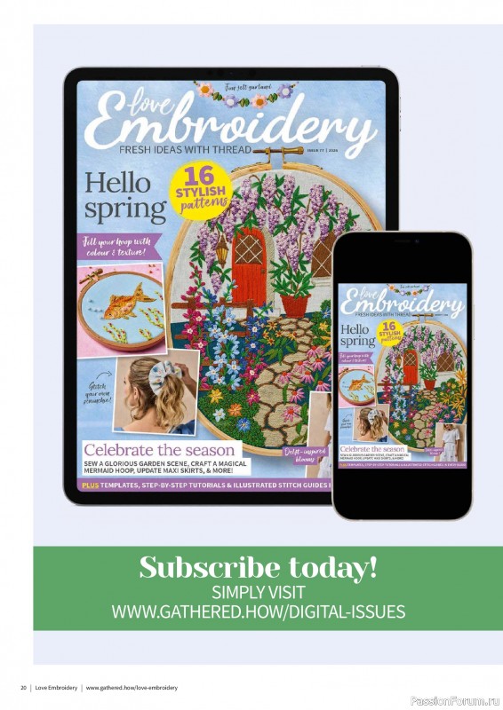 Коллекция вышивки в журнале &laquo;Love Embroidery №77 2026&raquo;