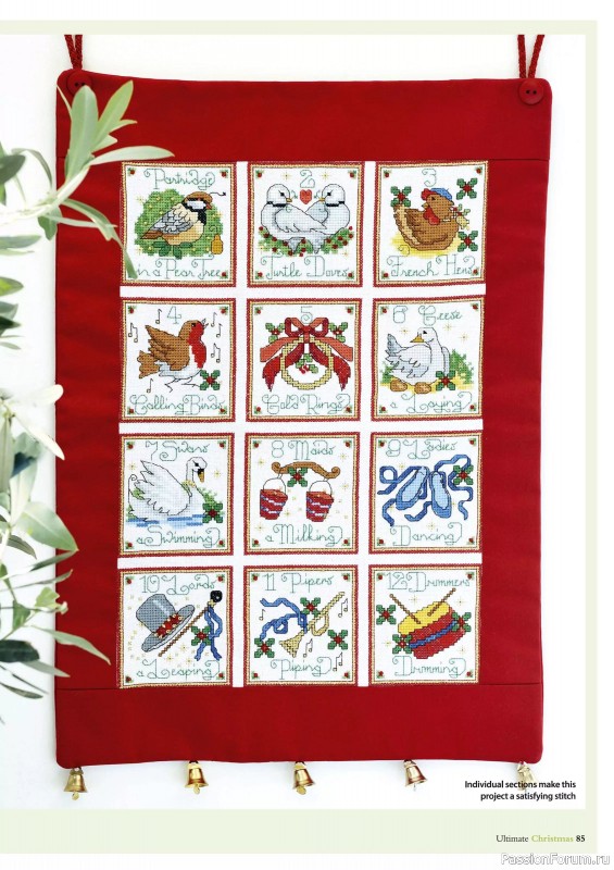 Коллекция вышивки в журнале «Ultimate Crossstitch Christmas №7 2025»