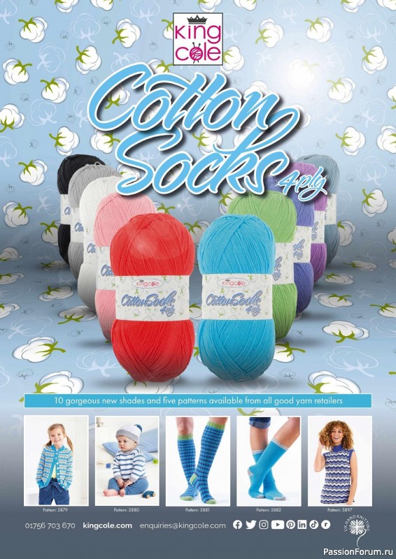 Вязаные модели спицами в журнале «Simply Knitting №224 2022»