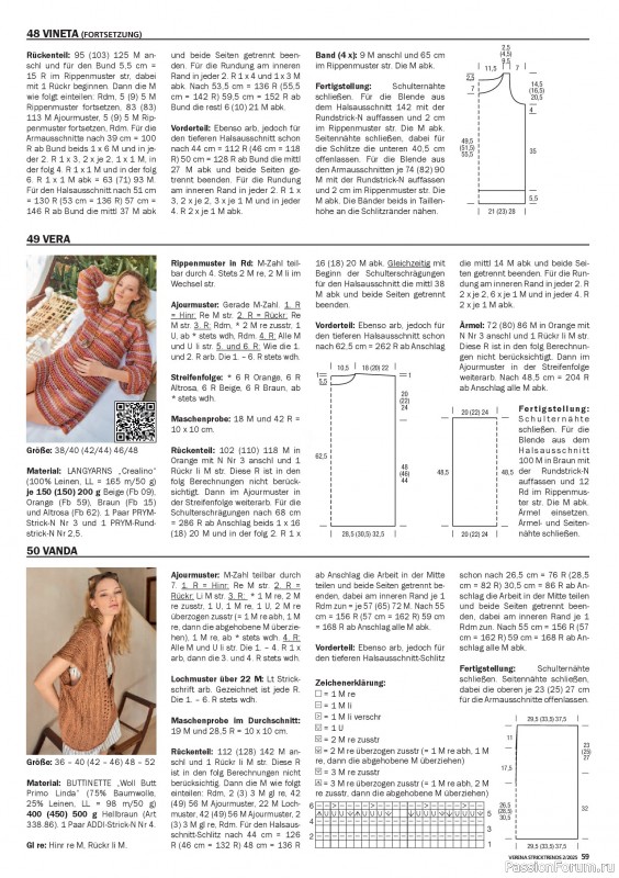 Вязаные модели в журнале «Verena Stricktrends №2 2025»