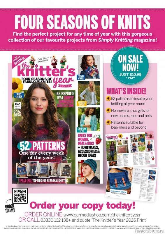 Вязаные проекты спицами в журнале «The Knitter №227 2026»