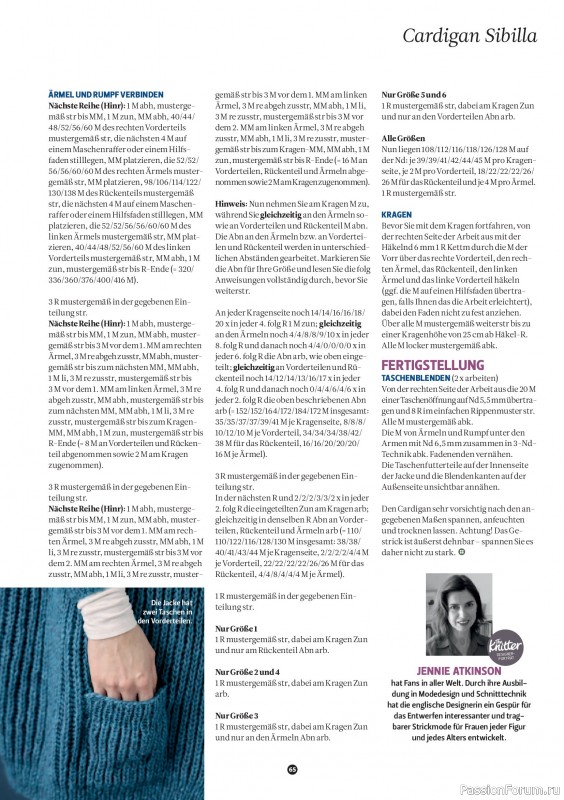 Вязаные проекты спицами в журнале &laquo;The Knitter №81 2026 Germany&raquo;