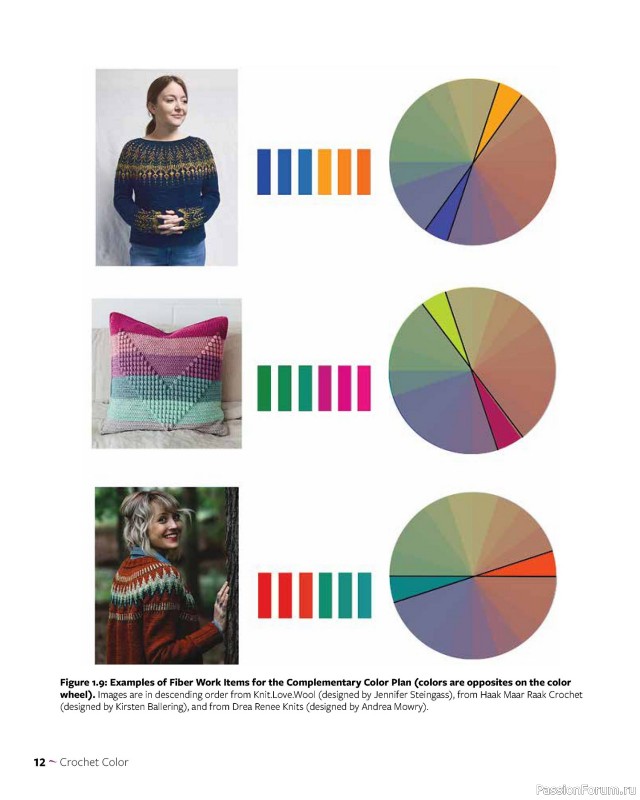 Вязаные проекты в книге «Colorful Crochet Cables»