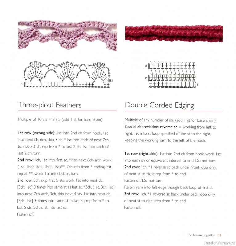 Вязаные проекты в книге &laquo;Crochet Edgings & Trims: 150 Stitches&raquo;.
