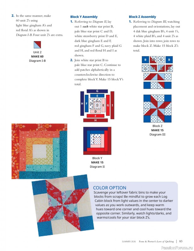 Коллекция проектов для рукодельниц в журнале «Love of Quilting - Summer 2026»