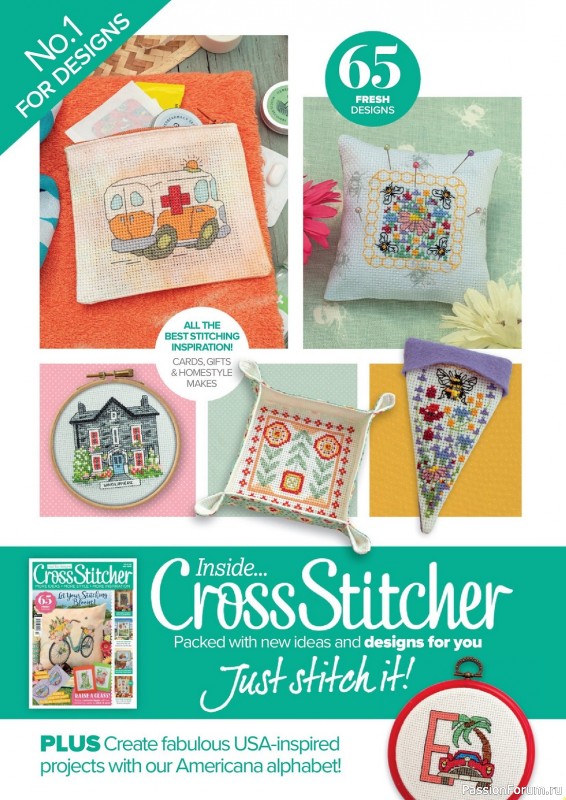 Коллекция вышивки в журнале «CrossStitcher №398 2023»