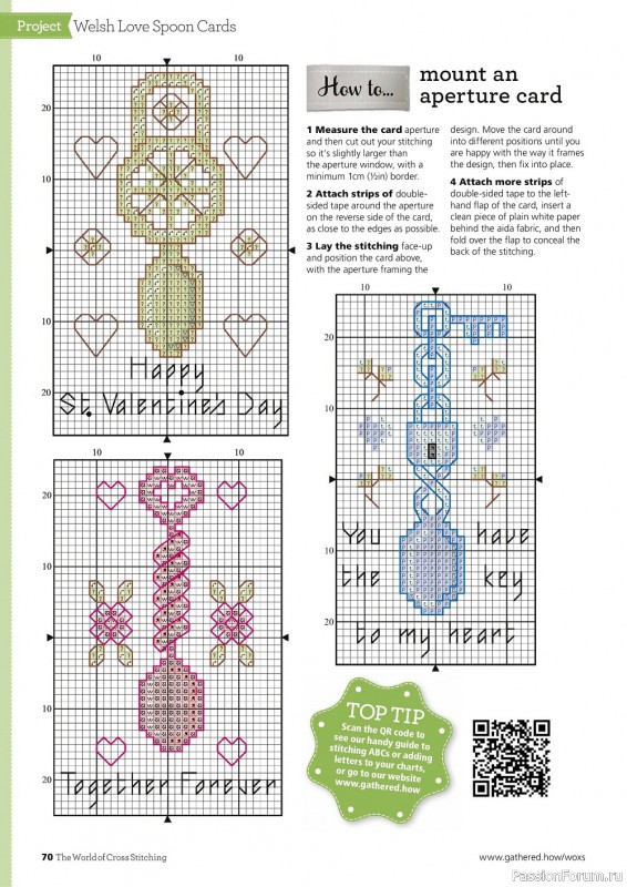 Коллекция вышивки в журнале «The World of Cross Stitching №329 2022»